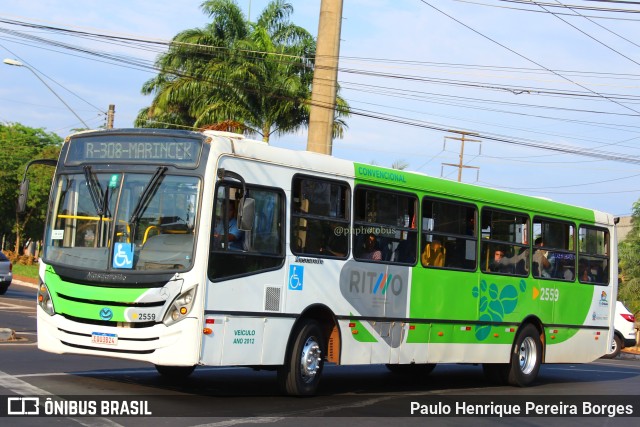 Turb Transporte Urbano 2559 na cidade de Ribeirão Preto, São Paulo, Brasil, por Paulo Henrique Pereira Borges. ID da foto: 11504121.