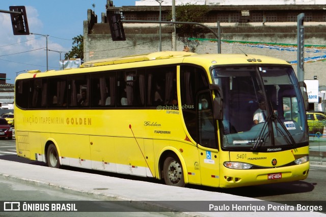 Viação Itapemirim 5401 na cidade de Rio de Janeiro, Rio de Janeiro, Brasil, por Paulo Henrique Pereira Borges. ID da foto: 11504324.