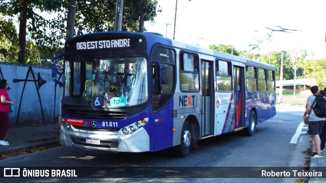 Next Mobilidade - ABC Sistema de Transporte 81.611 na cidade de Santo André, São Paulo, Brasil, por Roberto Teixeira. ID da foto: 11503738.