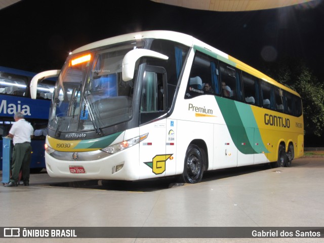 Empresa Gontijo de Transportes 19030 na cidade de Palmas, Tocantins, Brasil, por Gabriel dos Santos. ID da foto: 11504113.