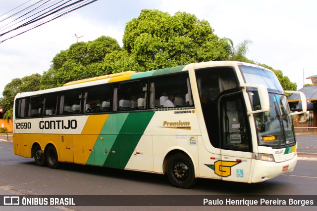 Empresa Gontijo de Transportes 12690 na cidade de Uberaba, Minas Gerais, Brasil, por Paulo Henrique Pereira Borges. ID da foto: 11504261.