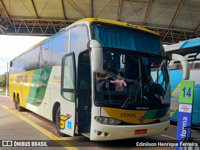 Empresa Gontijo de Transportes 17205 na cidade de Jundiaí, São Paulo, Brasil, por Edinilson Henrique Ferreira. ID da foto: 11504272.