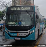Expresso Rio de Janeiro RJ 142.025 na cidade de Duque de Caxias, Rio de Janeiro, Brasil, por Vitor Dasneves. Número da foto: #11504047.