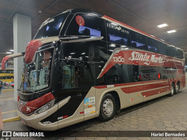 Santa Maria Fretamento e Turismo > Transportes Santa Maria(SP) 1300 na cidade de Belo Horizonte, Minas Gerais, Brasil, por Hariel Bernades. Número da foto: #11556314.