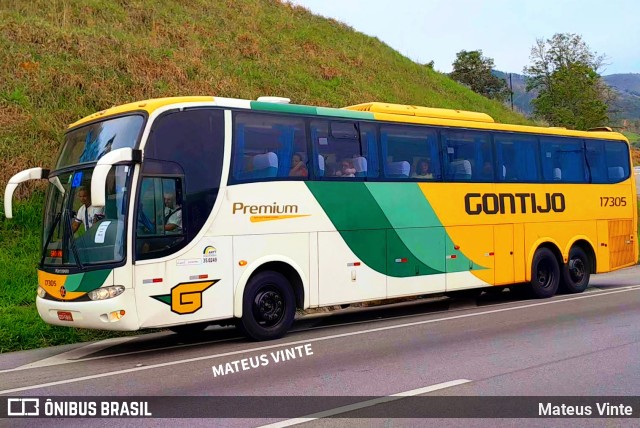 Empresa Gontijo de Transportes 17305 na cidade de Aparecida, São Paulo, Brasil, por Mateus Vinte. ID da foto: 11555547.