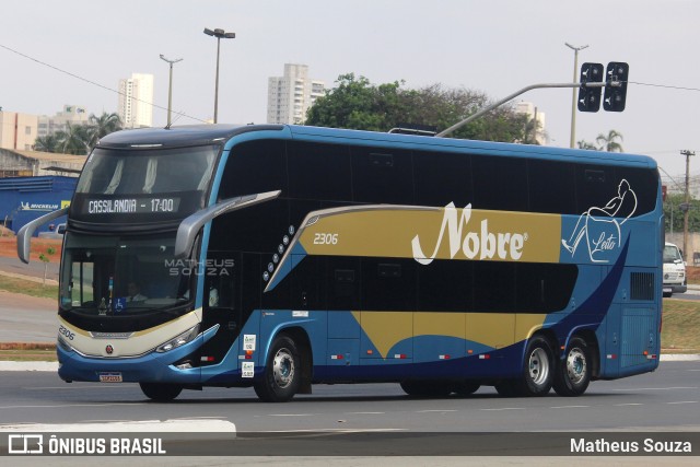 Nobre Transporte Turismo 2306 na cidade de Goiânia, Goiás, Brasil, por Matheus Souza. ID da foto: 11556734.