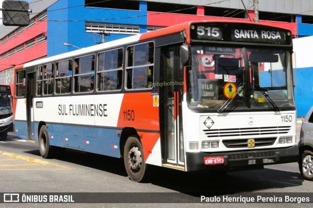 Viação Sul Fluminense 1150 na cidade de Volta Redonda, Rio de Janeiro, Brasil, por Paulo Henrique Pereira Borges. Número da foto: #11556373.
