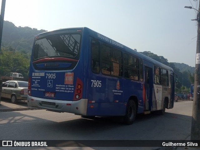 BR Mobilidade Baixada Santista 7905 na cidade de Cubatão, São Paulo, Brasil, por Guilherme Silva. Número da foto: #11555174.