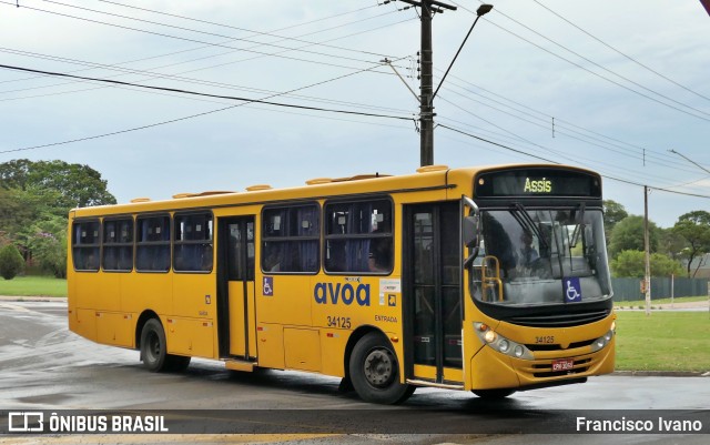 AVOA - Auto Viação Ourinhos Assis 34125 na cidade de Assis, São Paulo, Brasil, por Francisco Ivano. ID da foto: 11556043.