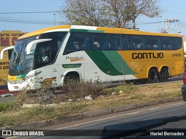 Empresa Gontijo de Transportes 21485 na cidade de Contagem, Minas Gerais, Brasil, por Hariel Bernades. ID da foto: 11554144.