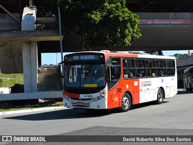 Pêssego Transportes 4 7650 na cidade de São Paulo, São Paulo, Brasil, por David Roberto Silva Dos Santos. ID da foto: 11556867.