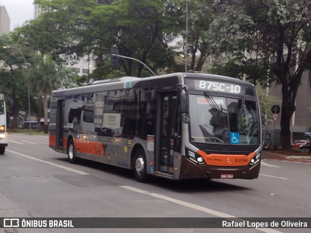 TRANSPPASS - Transporte de Passageiros 8 0364 na cidade de São Paulo, São Paulo, Brasil, por Rafael Lopes de Oliveira. ID da foto: 11554947.