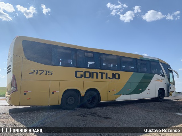 Empresa Gontijo de Transportes 21715 na cidade de Morrinhos, Goiás, Brasil, por Gustavo Rezende. ID da foto: 11554791.