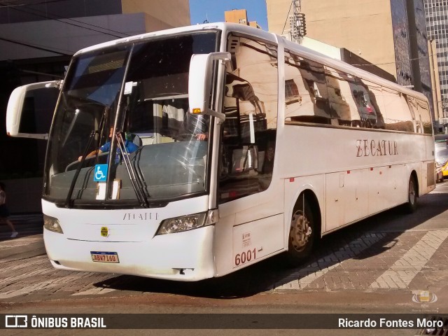 Zecatur Fretamento e Turismo 6001 na cidade de Curitiba, Paraná, Brasil, por Ricardo Fontes Moro. Número da foto: #11554673.