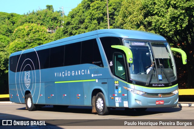 Viação Garcia 8305 na cidade de Londrina, Paraná, Brasil, por Paulo Henrique Pereira Borges. Número da foto: #11559136.