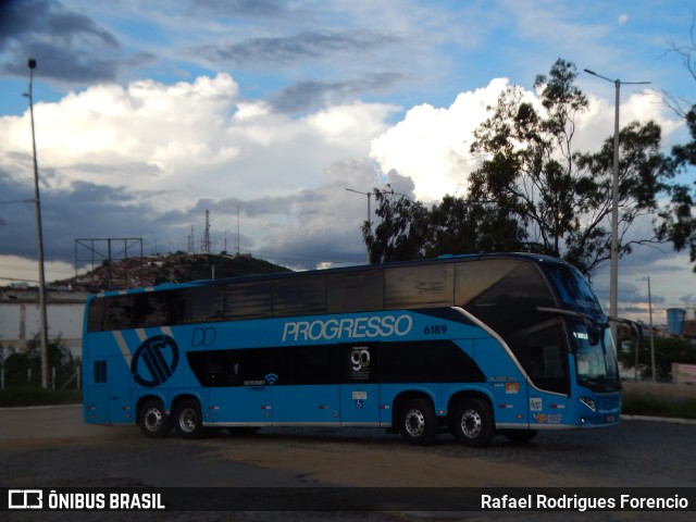 Auto Viação Progresso 6189 na cidade de Caruaru, Pernambuco, Brasil, por Rafael Rodrigues Forencio. ID da foto: 11557828.