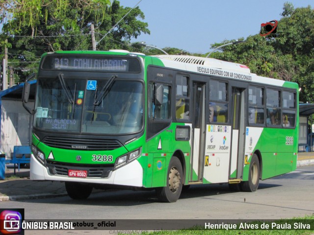 VB Transportes e Turismo 3288 na cidade de Campinas, São Paulo, Brasil, por Henrique Alves de Paula Silva. ID da foto: 11558318.