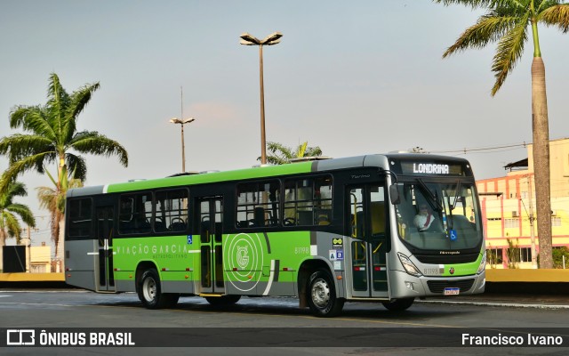 Viação Garcia 81198 na cidade de Londrina, Paraná, Brasil, por Francisco Ivano. Número da foto: #11557737.