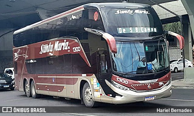 Santa Maria Fretamento e Turismo > Transportes Santa Maria(SP) 1300 na cidade de Belo Horizonte, Minas Gerais, Brasil, por Hariel Bernades. Número da foto: #11557585.