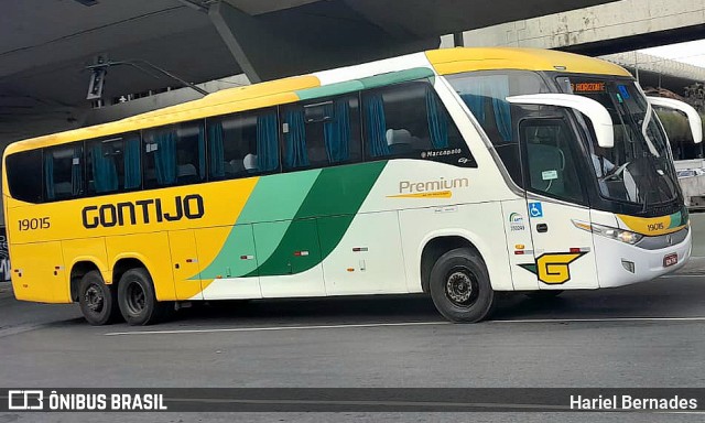 Empresa Gontijo de Transportes 19015 na cidade de Belo Horizonte, Minas Gerais, Brasil, por Hariel Bernades. Número da foto: #11558228.