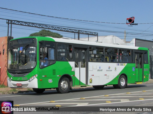 VB Transportes e Turismo 3102 na cidade de Campinas, São Paulo, Brasil, por Henrique Alves de Paula Silva. Número da foto: #11558018.