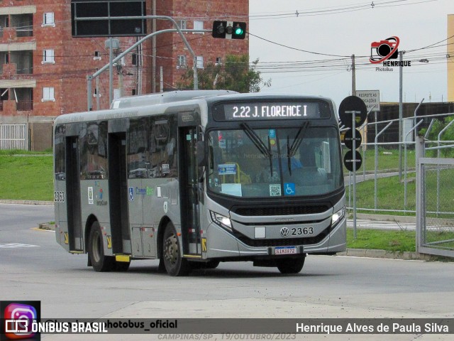 Expresso CampiBus 2363 na cidade de Campinas, São Paulo, Brasil, por Henrique Alves de Paula Silva. Número da foto: #11558420.