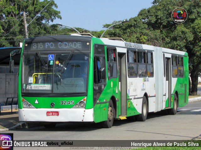 VB Transportes e Turismo 3245 na cidade de Campinas, São Paulo, Brasil, por Henrique Alves de Paula Silva. Número da foto: #11558347.