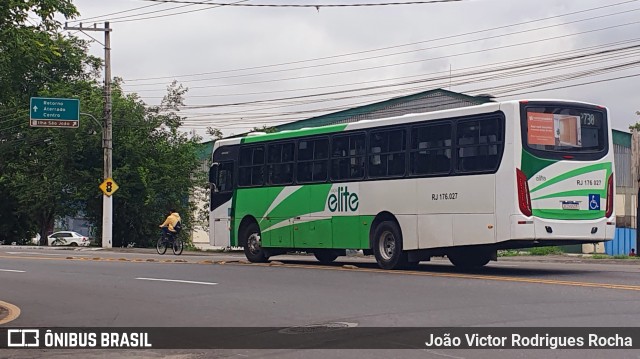 Viação Elite RJ 176.027 na cidade de Volta Redonda, Rio de Janeiro, Brasil, por João Victor Rodrigues Rocha. ID da foto: 11557233.