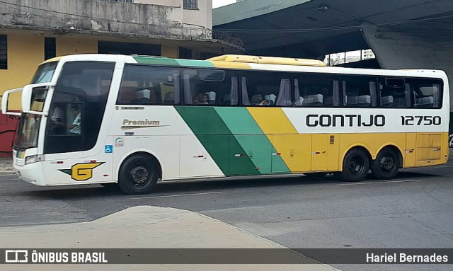 Empresa Gontijo de Transportes 12750 na cidade de Belo Horizonte, Minas Gerais, Brasil, por Hariel Bernades. ID da foto: 11558219.