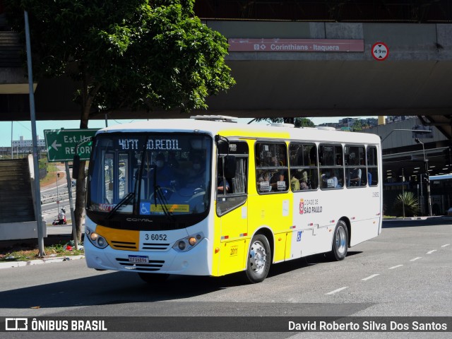 Transunião Transportes 3 6052 na cidade de São Paulo, São Paulo, Brasil, por David Roberto Silva Dos Santos. Número da foto: #11558402.
