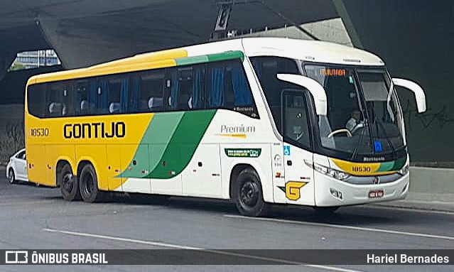 Empresa Gontijo de Transportes 18530 na cidade de Belo Horizonte, Minas Gerais, Brasil, por Hariel Bernades. ID da foto: 11558250.