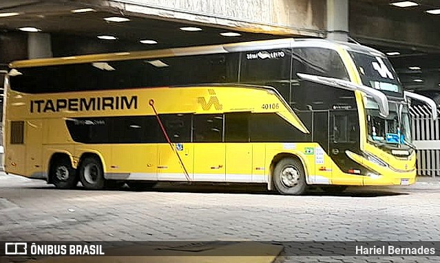 Viação Itapemirim 40106 na cidade de Belo Horizonte, Minas Gerais, Brasil, por Hariel Bernades. Número da foto: #11557702.