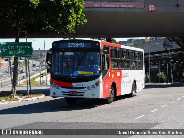 Allibus Transportes 4 5757 na cidade de São Paulo, São Paulo, Brasil, por David Roberto Silva Dos Santos. Número da foto: #11558428.
