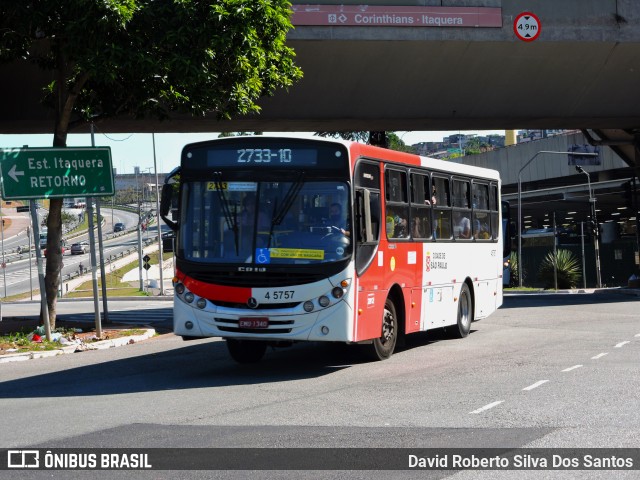 Allibus Transportes 4 5757 na cidade de São Paulo, São Paulo, Brasil, por David Roberto Silva Dos Santos. ID da foto: 11558428.