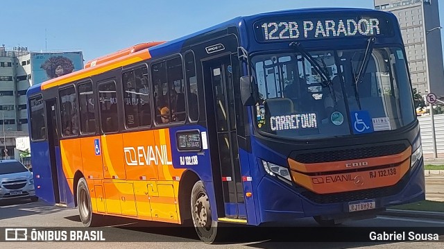 Evanil Transportes e Turismo RJ 132.138 na cidade de Rio de Janeiro, Rio de Janeiro, Brasil, por Gabriel Sousa. ID da foto: 11558711.