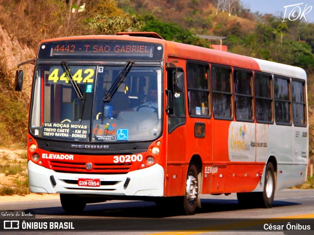 Expresso Luziense > Territorial Com. Part. e Empreendimentos 30200 na cidade de Sabará, Minas Gerais, Brasil, por César Ônibus. ID da foto: 11559484.