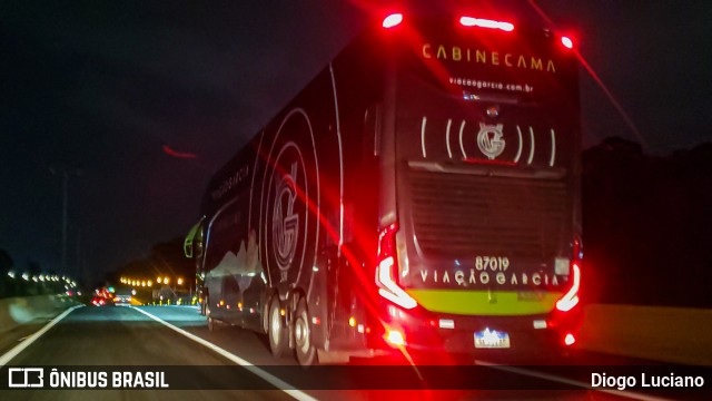 Viação Garcia 87019 na cidade de Joinville, Santa Catarina, Brasil, por Diogo Luciano. ID da foto: 11559824.