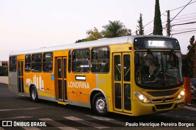 Londrisul Transportes Coletivos 5016 na cidade de Londrina, Paraná, Brasil, por Paulo Henrique Pereira Borges. Número da foto: #11559112.