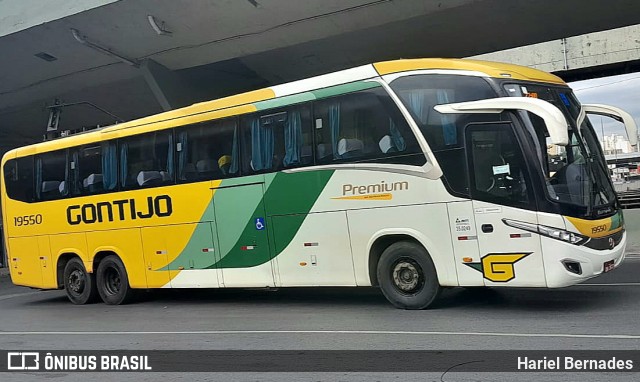 Empresa Gontijo de Transportes 19550 na cidade de Belo Horizonte, Minas Gerais, Brasil, por Hariel Bernades. ID da foto: 11558235.