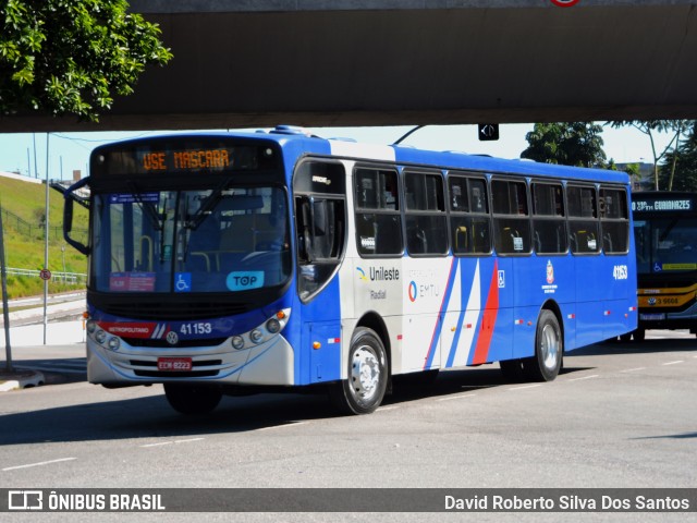 Radial Transporte Coletivo 41.153 na cidade de São Paulo, São Paulo, Brasil, por David Roberto Silva Dos Santos. ID da foto: 11558459.