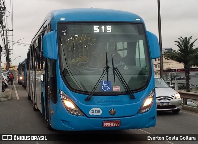 Nova Transporte 22938 na cidade de Cariacica, Espírito Santo, Brasil, por Everton Costa Goltara. Número da foto: #11557612.