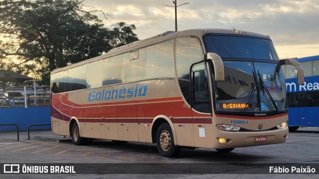 Auto Viação Goianésia 152003-1 na cidade de Goiânia, Goiás, Brasil, por Fábio Paixão. ID da foto: 11558105.