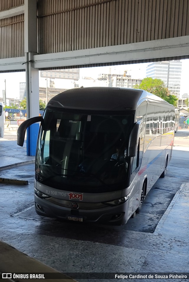 Auto Viação 1001 RJ 108.1106 na cidade de Rio de Janeiro, Rio de Janeiro, Brasil, por Felipe Cardinot de Souza Pinheiro. ID da foto: 11559695.