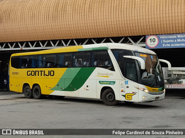 Empresa Gontijo de Transportes 18110 na cidade de Rio de Janeiro, Rio de Janeiro, Brasil, por Felipe Cardinot de Souza Pinheiro. ID da foto: 11559936.