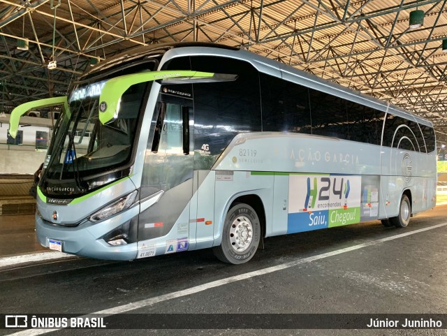 Viação Garcia 82119 na cidade de Bauru, São Paulo, Brasil, por Júnior Juninho. ID da foto: 11560023.