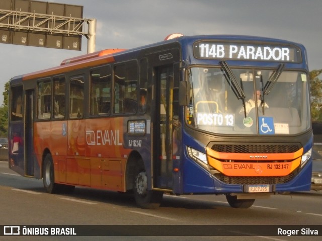 Evanil Transportes e Turismo RJ 132.147 na cidade de Nova Iguaçu, Rio de Janeiro, Brasil, por Roger Silva. ID da foto: 11561187.