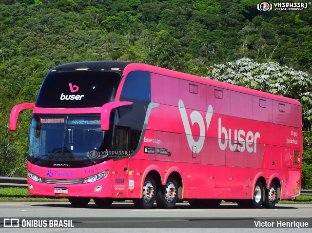 Rio Transportes e Turismo 10398 na cidade de Petrópolis, Rio de Janeiro, Brasil, por Victor Henrique. ID da foto: 11560418.