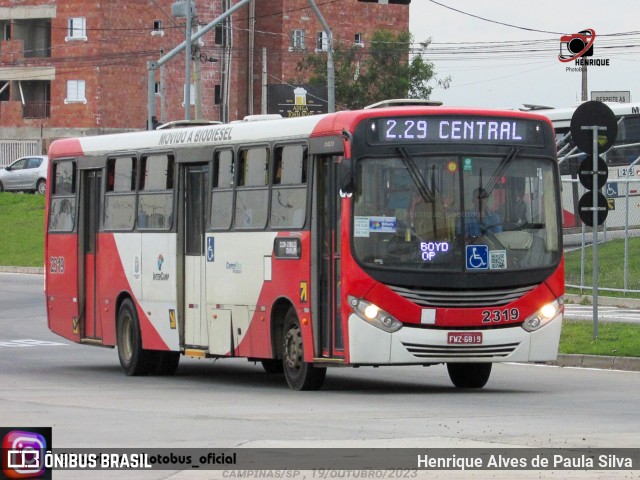 Expresso CampiBus 2319 na cidade de Campinas, São Paulo, Brasil, por Henrique Alves de Paula Silva. ID da foto: 11561608.