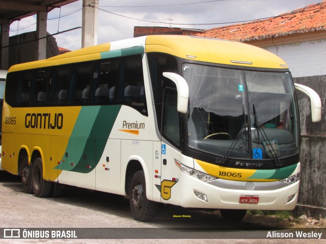 Empresa Gontijo de Transportes 18065 na cidade de Fortaleza, Ceará, Brasil, por Alisson Wesley. ID da foto: 11561812.