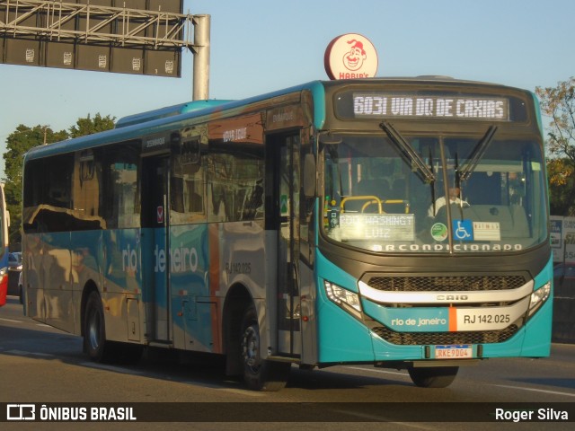 Expresso Rio de Janeiro RJ 142.025 na cidade de Nova Iguaçu, Rio de Janeiro, Brasil, por Roger Silva. ID da foto: 11561131.